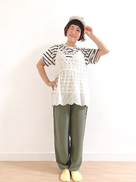 「Petitjo（プッチージョ）のアイテム」を使った、meg✩.*˚151cmさん（レディース・151cm）の夏コーディネート