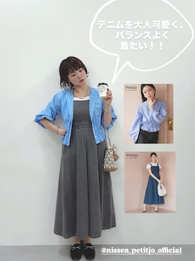 「Petitjo（プッチージョ）のアイテム」を使った、meg✩.*˚151cmさん（レディース・151cm）の夏コーディネート