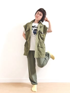 「Petitjo（プッチージョ）のアイテム」を使った、meg✩.*˚151cmさん（レディース・151cm）の夏コーディネート