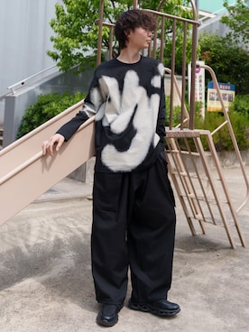 「ローファー×靴下」｜YURAさん（メンズ・182cm）の春コーディネート