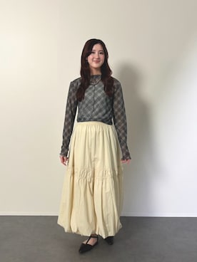 「forksy.（フォルクシー）のアイテム」を使った、もも🍑さん（レディース・166cm）の春コーディネート