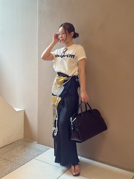 「Drawing Numbers（ドローイング ナンバーズ）のアイテム」を使った、yumekaさん（レディース・158cm）の夏コーディネート