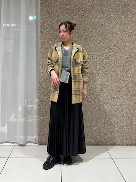 「Drawing Numbers（ドローイング ナンバーズ）のアイテム」を使った、yumekaさん（レディース・158cm）の秋コーディネート