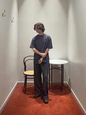 「NANO universe（ナノユニバース）のTAION/別注 TAION FUNCTION SET UP（セットアップ、ブルー系）」を使った、syouさん（メンズ・170cm）の夏コーディネート