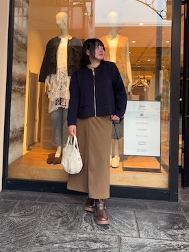 「Jena espace merveilleux（ジェナ　エスパスメルヴェイユ）のアイテム（Tシャツ/カットソー）」を使った、eeeeik6さん（レディース・160cm）の秋コーディネート