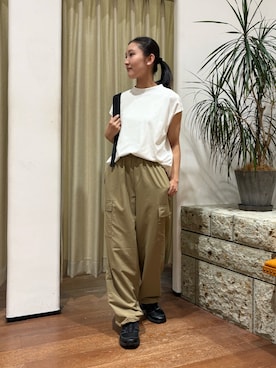 「EKAL（エカル）のアイテム」を使った、優 月さん（レディース・156cm）の夏コーディネート