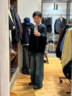 「MARMOT（マーモット）のアイテム」を使った、尾堂さん（メンズ・173cm）の春コーディネート
