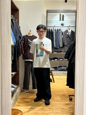 「EKAL（エカル）のアイテム」を使った、尾堂さん（メンズ・173cm）の夏コーディネート