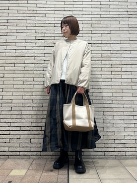 「URBAN RESEARCH DOORS(アーバンリサーチドアーズ)のアイテム(スカート)」を使った、まついさん(レディース・162cm)の秋コーディネート