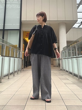 「FORK&SPOON（フォークアンドスプーン）のアイテム」を使った、まついさん（レディース・162cm）の夏コーディネート
