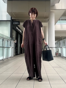 「かぐれ（カグレ）のアイテム」を使った、まついさん（レディース・162cm）の夏コーディネート