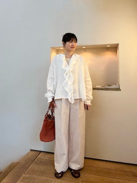 「かぐれ（カグレ）のアイテム」を使った、りおさん（レディース・165cm）の夏コーディネート