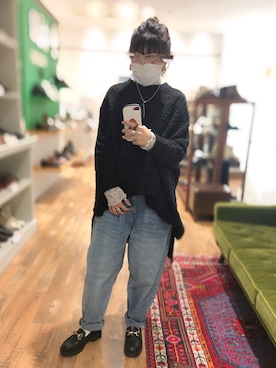 「Settimissimo（セッティミッシモ）のアイテム」を使った、しーさん（レディース・156cm）の冬コーディネート
