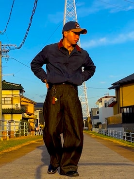 「アイテム（ドレスシューズ）」を使った、yamatoさん（メンズ・168cm・10代）の冬コーディネート