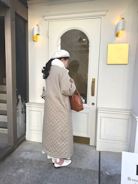 「Samansa Mos2（サマンサ モスモス）のアイテム（ジャケット/アウター）」を使った、cocoさん（レディース・155cm）の冬コーディネート