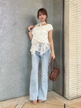 「dazzlin（ダズリン）のアイテム」を使った、rinonさん（レディース・152cm）の夏コーディネート