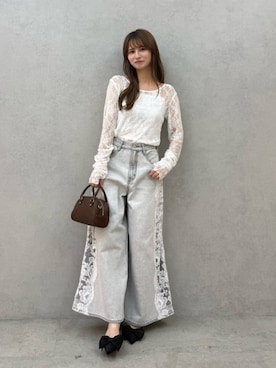 「dazzlin（ダズリン）のアイテム」を使った、rinonさん（レディース・152cm）の夏コーディネート