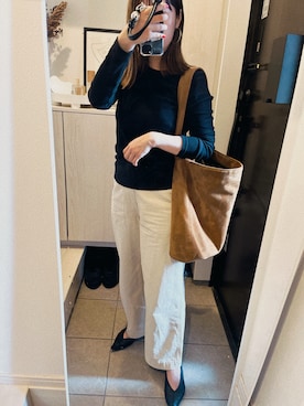 「andme（アンドミー）のアイテム」を使った、chizuru.さん（レディース・158cm）の春コーディネート