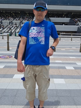 「MIZUNO（ミズノ　）のアイテム」を使った、A'さん（メンズ・179cm）の夏コーディネート