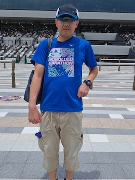 「MIZUNO（ミズノ　）のアイテム」を使った、A'さん（メンズ・179cm）の夏コーディネート