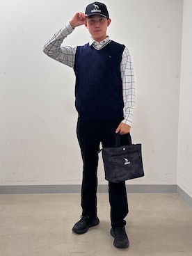 西岡琉偉さん(メンズ・175cm)の秋コーディネート