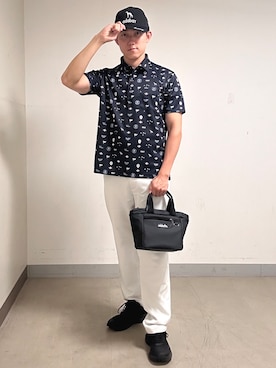「adabat（アダバット）のアイテム」を使った、西岡琉偉さん（メンズ・175cm）の夏コーディネート