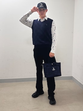 西岡琉偉さん(メンズ・175cm)の秋コーディネート
