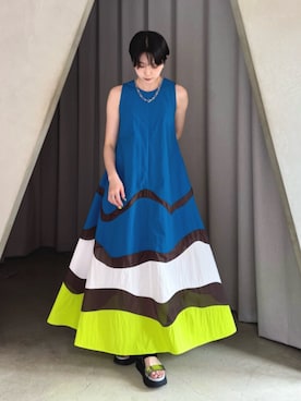 UN3D.（アンスリード）の「UN3D. エコレザーミックスワンピース