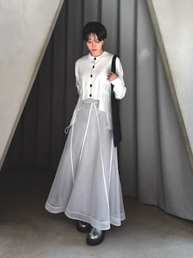 「UN3D.(アンスリード)のアイテム」を使った、YUUKIさん(レディース・161cm)の夏コーディネート