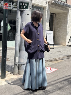RUNAさん（レディース・157cm）の夏コーディネート
