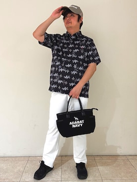 「adabat（アダバット）のアイテム」を使った、kumamotoadabatyuyaさん（メンズ・173cm）の夏コーディネート