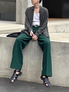 「ZARA（ザラ）のアイテム（スラックス）」を使った、Tatsukiさん（メンズ・175cm）の夏コーディネート