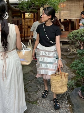 「キレイめコーデ」｜「アイテム（サンダル）」を使った、Culumi さん（レディース・160cm）の秋コーディネート