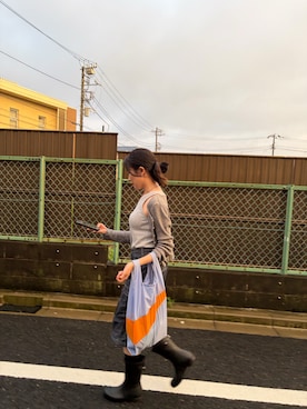 「HUNTER(ハンター)のアイテム」を使った、Culumi さん(レディース・160cm)の夏コーディネート