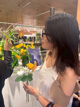 「アイテム（腕時計）」を使った、Culumi さん（レディース・160cm）の夏コーディネート