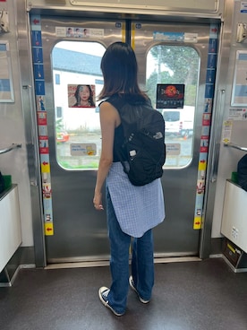 「アイテム（バックパック/リュック）」を使った、Culumi さん（レディース・160cm）の夏コーディネート