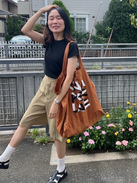 「アイテム（腕時計）」を使った、Culumi さん（レディース・160cm）の夏コーディネート