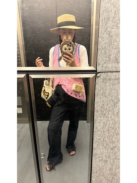 「CA4LA（カシラ）のアイテム」を使った、めいめいさん（レディース・168cm）の秋コーディネート