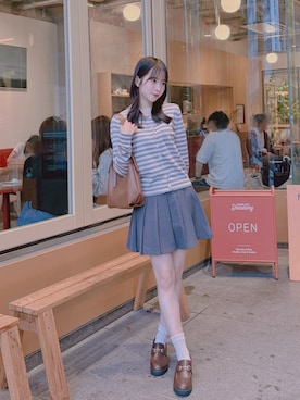 「AAA+（サンエープラス）のアイテム」を使った、さっとん🌼さん（レディース・155cm）の秋コーディネート