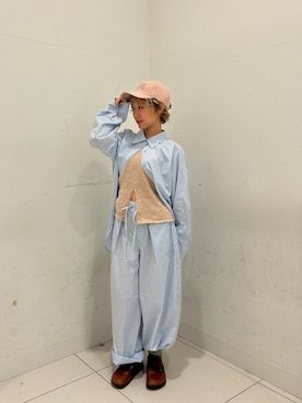 栞里さん(レディース・153cm)の秋コーディネート