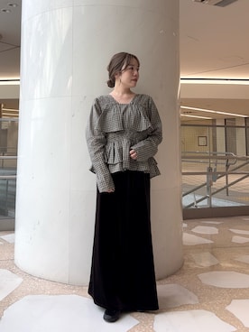 「アイテム（セットアップ）」を使った、あんさん（レディース・150cm）の秋コーディネート
