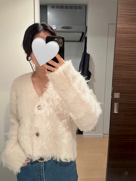 「searoomlynnのアイテム（ニット/セーター、ホワイト系）」を使った、萌さん（レディース・165cm）の夏コーディネート