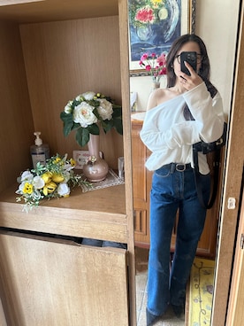 「COACH（コーチ）のアイテム」を使った、萌さん（レディース・165cm）の夏コーディネート