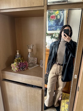 「UNIQLO（ユニクロ）のアイテム（ニット/セーター、ベージュ系）」を使った、萌さん（レディース・165cm）の夏コーディネート