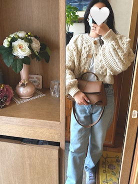 「searoomlynnのアイテム（デニムパンツ、ブルー系）」を使った、萌さん（レディース・165cm）の夏コーディネート