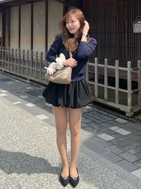 「LOUIS VUITTON（ルイヴィトン）のアイテム（バッグ）」を使った、monachaaan23さん（レディース・154cm）の春コーディネート