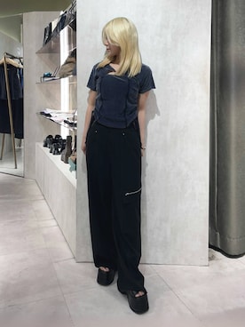 上竹七咲さん（レディース・152cm）の夏コーディネート