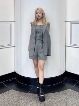 上竹七咲さん（レディース・152cm）の夏コーディネート