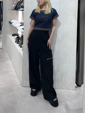 上竹七咲さん(レディース・152cm)の夏コーディネート