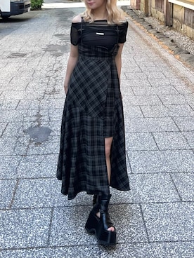 上竹七咲さん(レディース・152cm)の春コーディネート